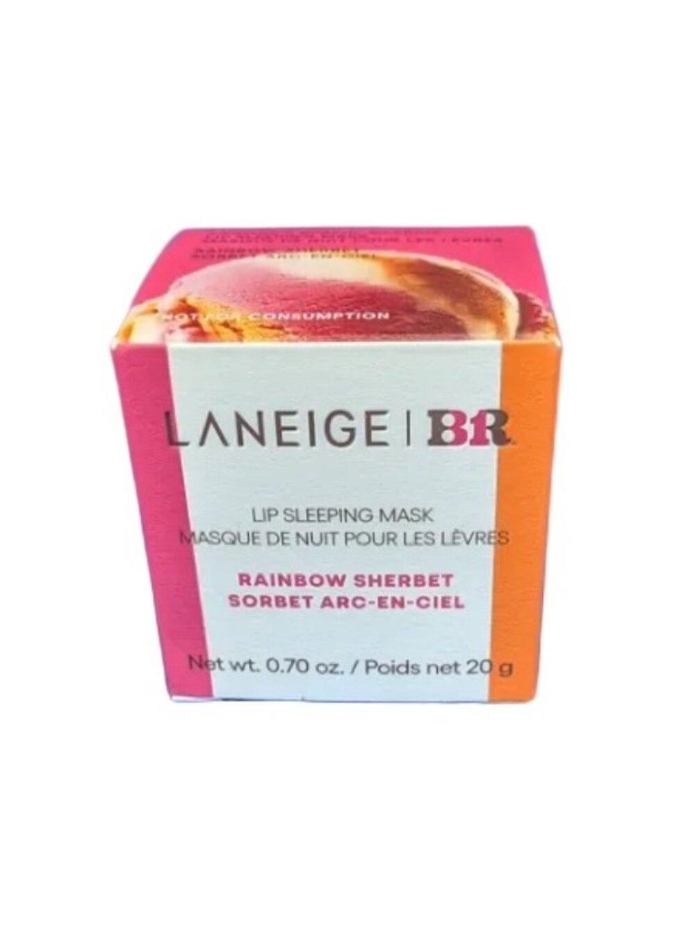Laneige Lip Sleeping Mask - Baskin Robin Limited Edition Rainbow Sherbert - 0.70 - Picture 2 of 3